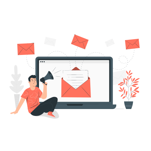 New email notification animation